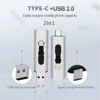 Wysokiej prędkości USB 2.0 dysk Flash typu C Pen Drive 16GB 32GB 128GB 256GB pamięć usb 64GB USB 2.0 stick Pendrive dla androida/PC 4